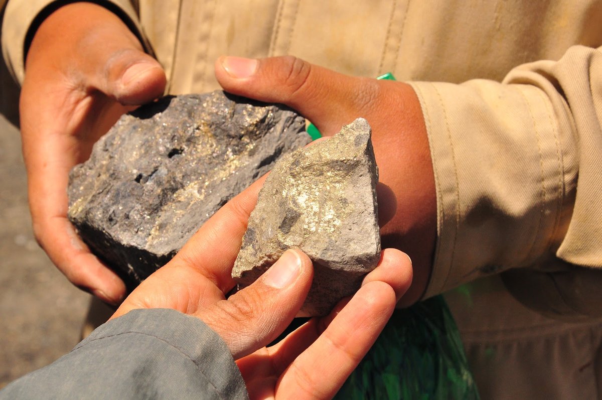 Bloc extrait de la mine, Potosi, Cerro Rico, Bolivie