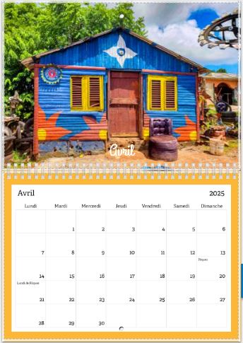calendrier original photos olympia dubischar dominicaine
